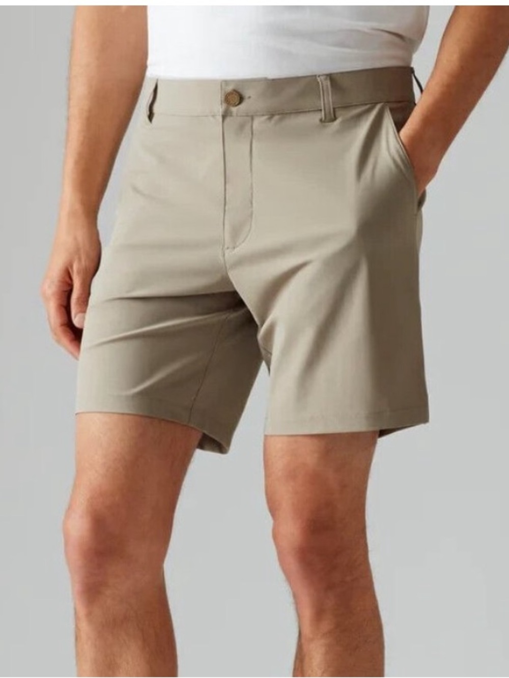 Rhône Classic Khaki Stretch Shorts Size 31